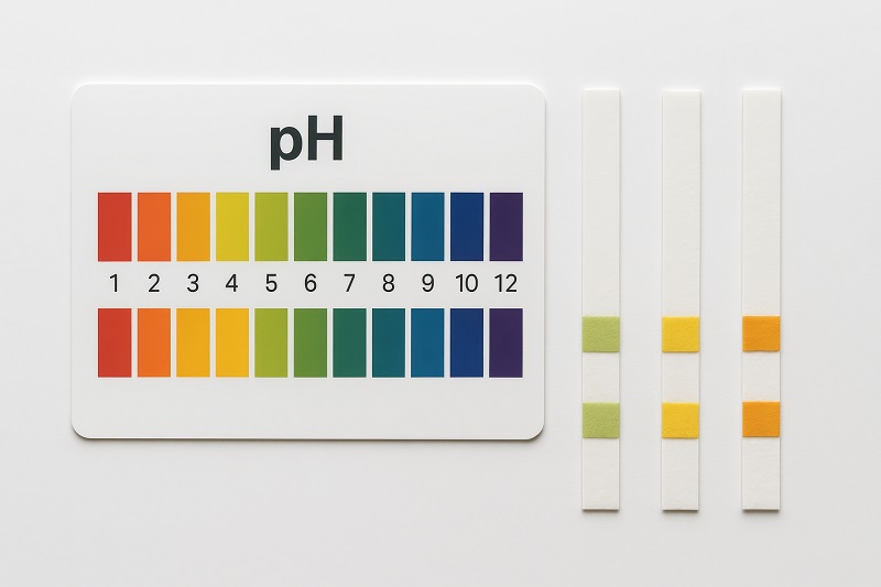 PH readings of water